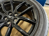 2025 Ford Mustang Black OEM Wheel Tire 19x8.5 Continental 255/40/19 1100 miles