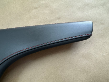 2016-2023 Chevy Camaro ZL1 Black Leather Console Lid Red Stitching OEM