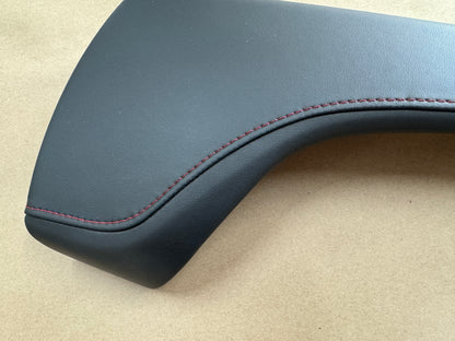 2016-2023 Chevy Camaro ZL1 Black Leather Console Lid Red Stitching OEM