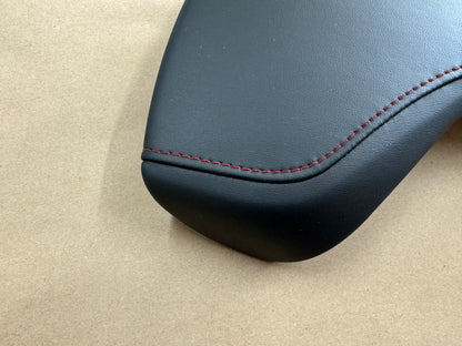 2016-2023 Chevy Camaro ZL1 Black Leather Console Lid Red Stitching OEM