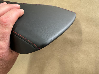 2016-2023 Chevy Camaro ZL1 Black Leather Console Lid Red Stitching OEM