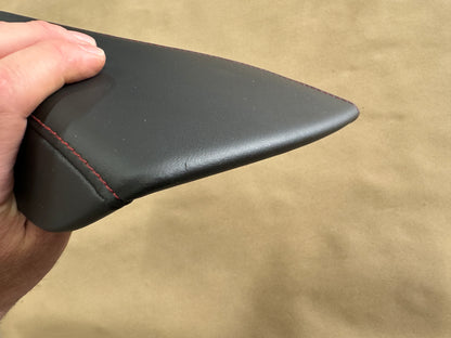 2016-2023 Chevy Camaro ZL1 Black Leather Console Lid Red Stitching OEM
