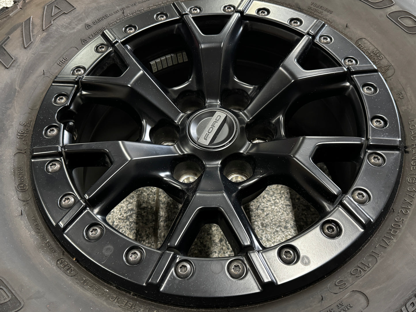 2023-2025 F-150 Raptor R Bead Lock Wheel Rim 17x8.5" BFGoodrich 37x12.50x17