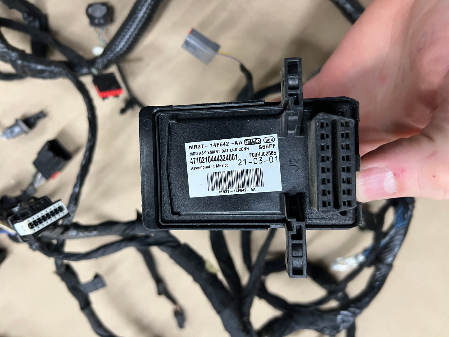2018-2023 Ford Mustang GT 5.0 Dash Wiring Harness MR3T-14401-LD