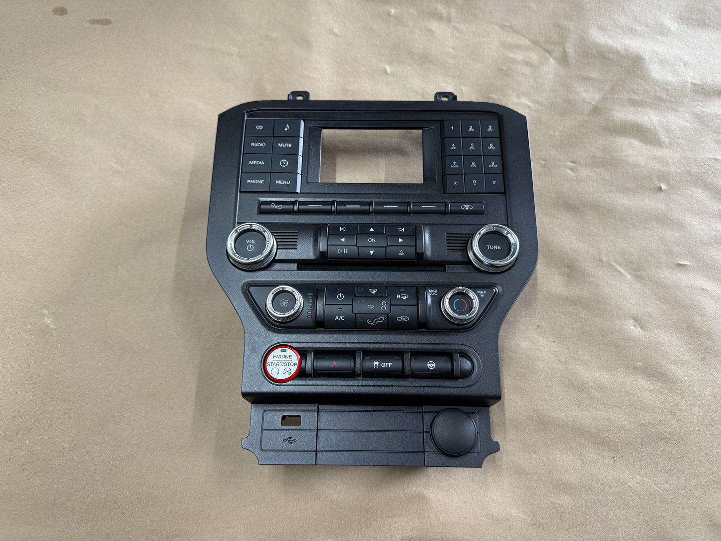 2015-2017 Ford Mustang GT Face Plate Radio Trim Piece