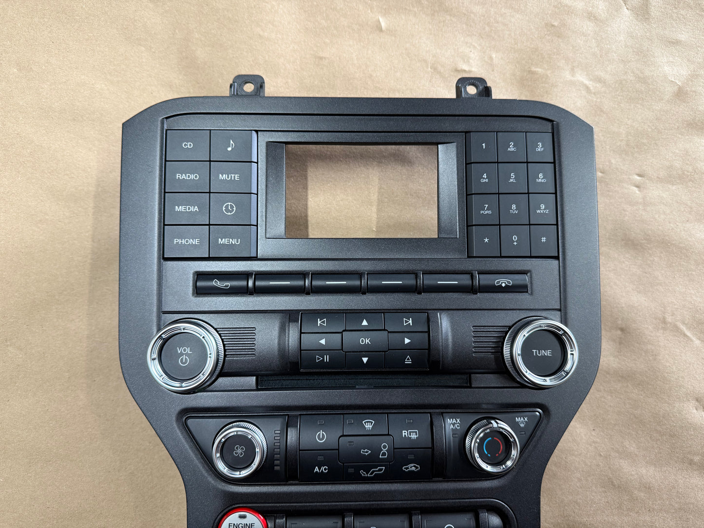 2015-2017 Ford Mustang GT Face Plate Radio Trim Piece