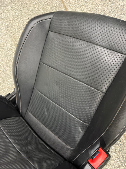 2018-2023 Ford Mustang GT Black Leather Coupe Front Power Seats Heat/Cooled