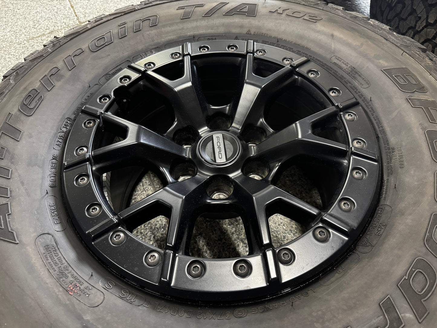 2023-2025 F-150 Raptor R Bead Lock Wheel Rim 17x8.5" BFGoodrich 37x12.50x17