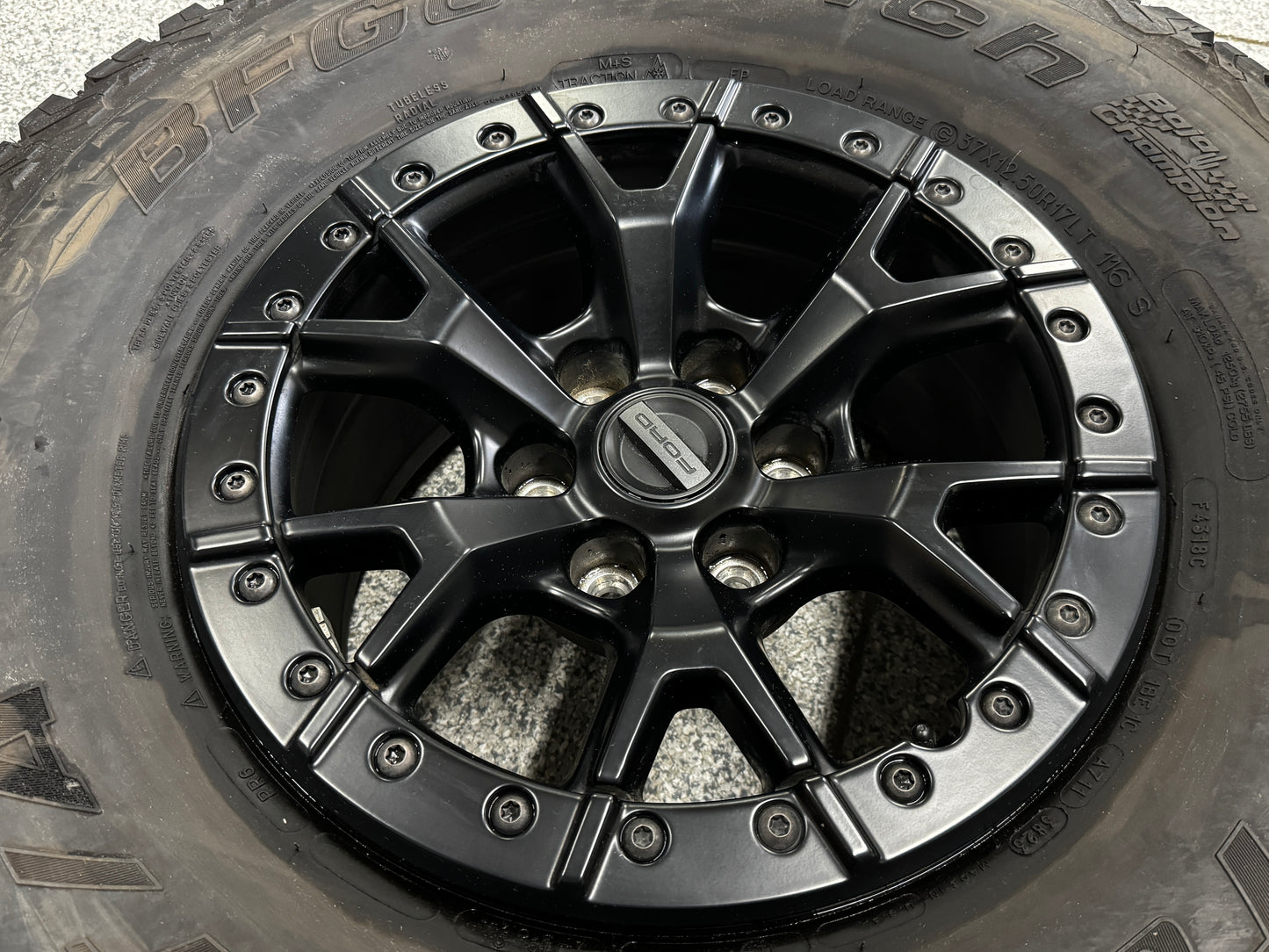 2023-2025 F-150 Raptor R Bead Lock Wheel Rim 17x8.5" BFGoodrich 37x12.50x17