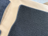 2015-2023 Mustang Ford Racing Black Front & Rear Floor Mats Carpet