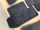 2015-2023 Mustang Ford Racing Black Front & Rear Floor Mats Carpet