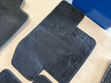 2015-2023 Mustang Ford Racing Black Front & Rear Floor Mats Carpet