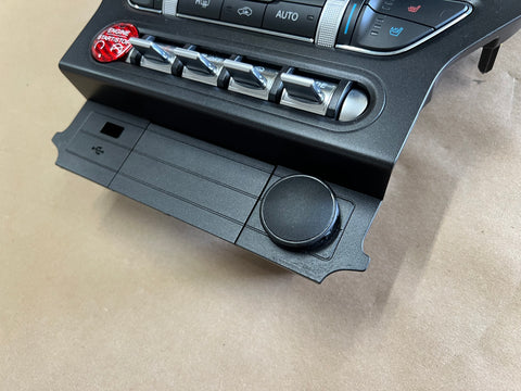 2016-2023 Camaro ZL1 Black Suede Console Knee Pads Red Stitching OEM