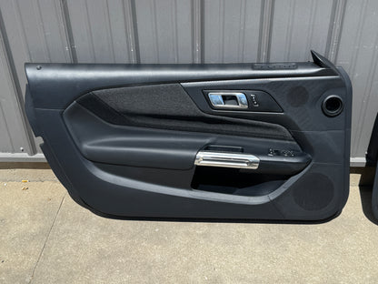 2024-2026 Mustang GT EcoBoost LH RH  Cloth Insert Door Panels Pair -OEM