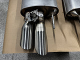 2024-2025 Ford Mustang GT Active Exhaust Quad Tip Mufflers 1100 miles - OEM