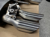 2024-2025 Ford Mustang GT Active Exhaust Quad Tip Mufflers 1100 miles - OEM