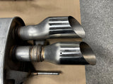 2024-2025 Ford Mustang GT Active Exhaust Quad Tip Mufflers 1100 miles - OEM