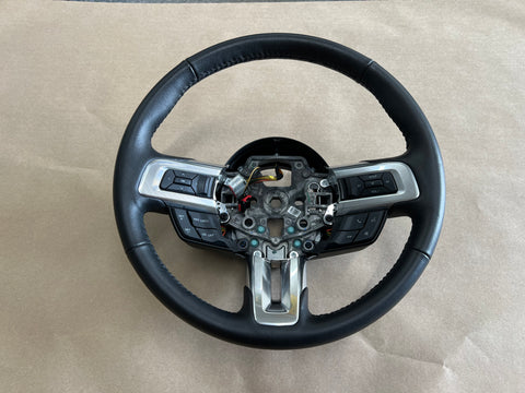 2015-2017 Ford Mustang GT Leather Wheel Steering Black "Manual"