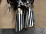 2024-2025 Ford Mustang GT Active Exhaust Quad Tip Mufflers 1100 miles - OEM