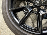 2015-2023 Ford Mustang GT Black Wheel Rim 19"x8.5" Pirelli 255/40/R19