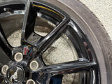 2015-2023 Ford Mustang GT Black Wheel Rim 19"x8.5" Pirelli 255/40/R19
