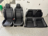 2015-2017 Ford Mustang GT Black Leather Front Rear Power Seats Heat Cooled Vert