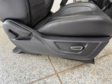 2015-2017 Ford Mustang GT Black Leather Front Rear Power Seats Heat Cooled Vert