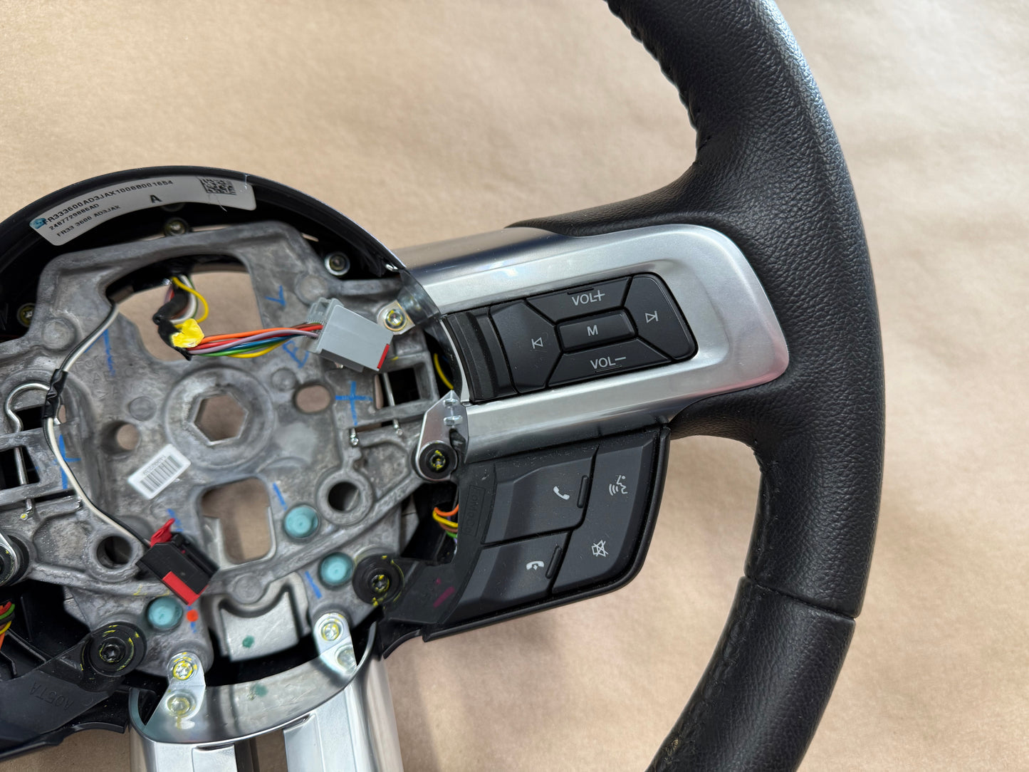 2015-2017 Ford Mustang GT Leather Steering Wheel "Manual"