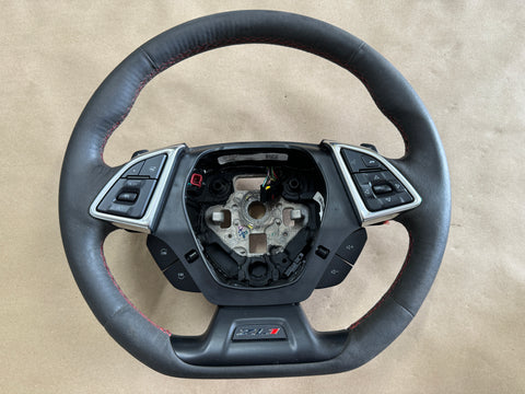 2016-2023 Chevy Camaro ZL1 Wheel Steering Black Suede Red Stitching Manual - OEM