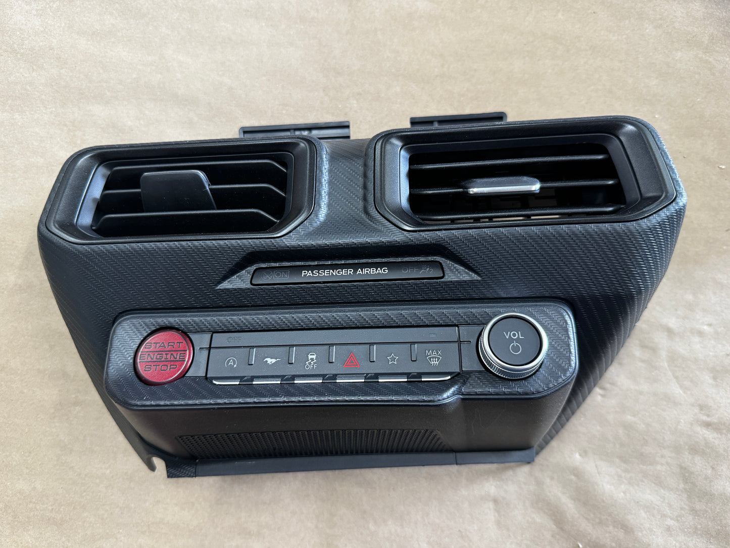 2024-2026 Ford Mustang S650 Center Dash Trim Air Vents Push Start Bezel Panel