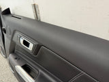 2015-2017 Ford Mustang GT V6 EcoBoost LH RH Leather Insert Door Panels Pair