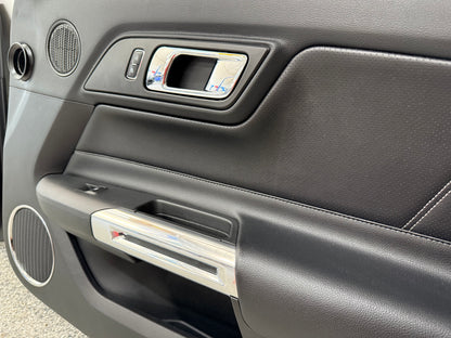2015-2017 Ford Mustang GT V6 EcoBoost LH RH Leather Insert Door Panels Pair