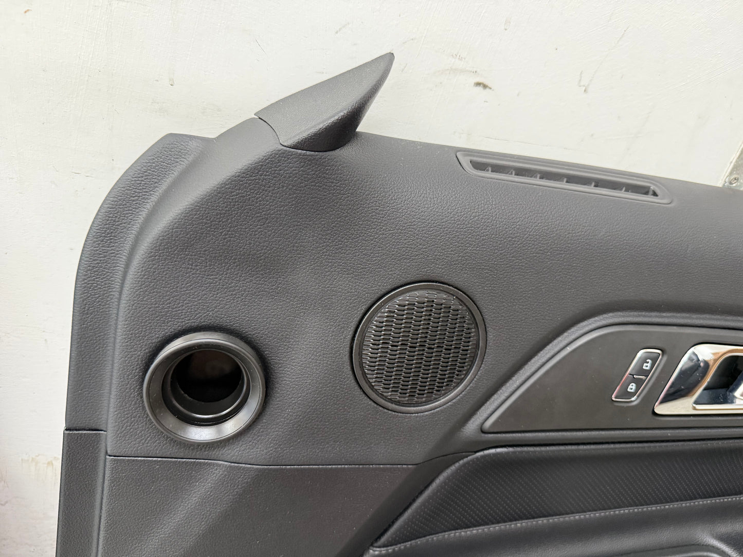 2015-2017 Ford Mustang GT V6 EcoBoost LH RH Leather Insert Door Panels Pair