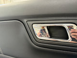 2015-2017 Ford Mustang GT V6 EcoBoost LH RH Leather Insert Door Panels Pair
