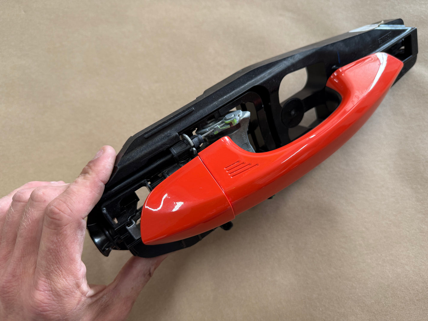2015-2023 Ford Mustang RH Passenger Side Door Handle "Competition Orange"