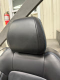 2018-2023 Ford Mustang GT Front Rear Leather Seats Black "Blue Stitch"
