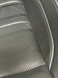 2018-2023 Ford Mustang GT Front Rear Leather Seats Black "Blue Stitch"