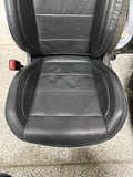 2018-2023 Ford Mustang GT Front Rear Leather Seats Black "Blue Stitch"