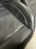 2018-2023 Ford Mustang GT Front Rear Leather Seats Black "Blue Stitch"