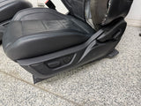 2018-2023 Ford Mustang GT Front Rear Leather Seats Black "Blue Stitch"