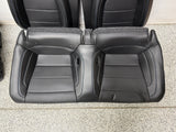 2018-2023 Ford Mustang GT Front Rear Leather Seats Black "Blue Stitch"