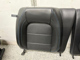 2018-2023 Ford Mustang GT Front Rear Leather Seats Black "Blue Stitch"