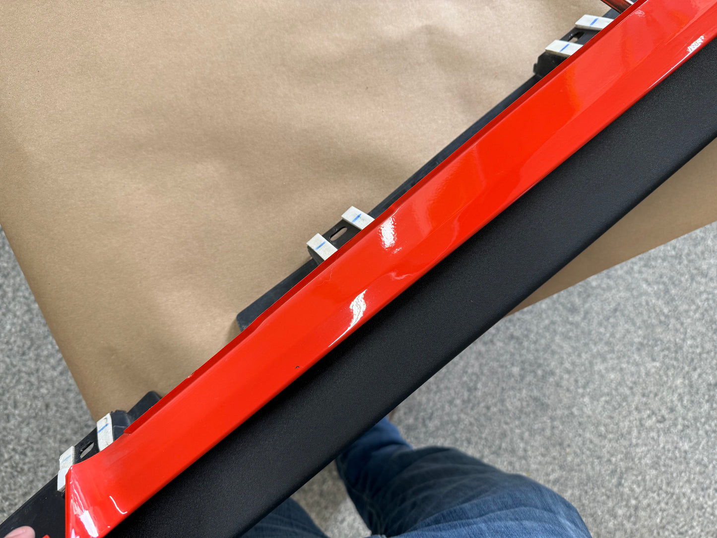 2015-2023 Ford Mustang GT V6 Side Skirt Molding LH Driver Side "Comp Orange"