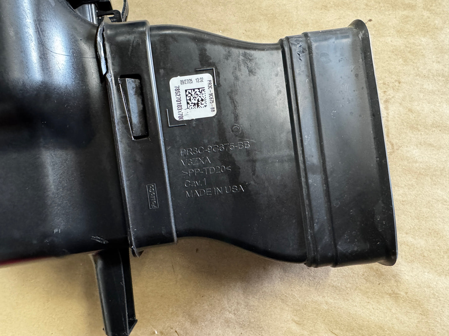 2024-2026 Ford Mustang GT Coyote Cold Air Intake Elbow MAF Housing LH Driver