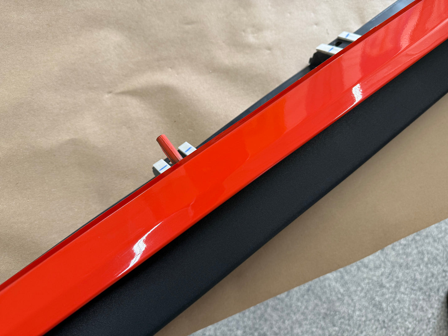 2015-2023 Ford Mustang GT V6 Side Skirt Molding LH Driver Side "Comp Orange"