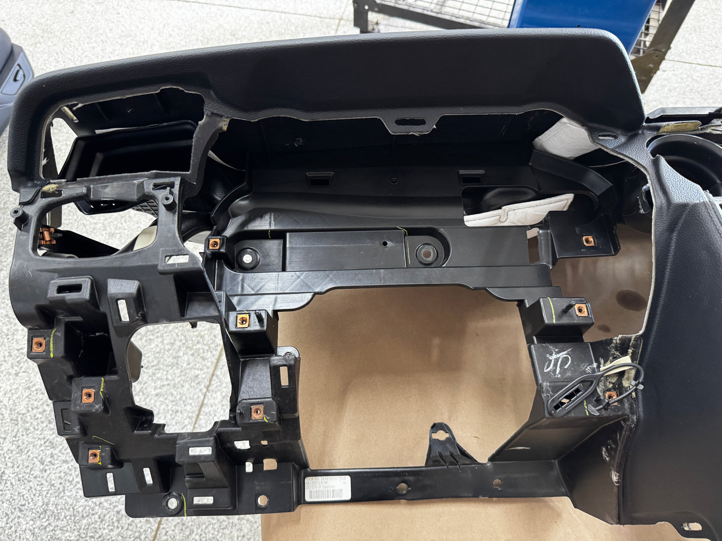 2018-2023 Ford Mustang GT 5.0 Leather Dash Pad Frame "Red Stitch" PP1