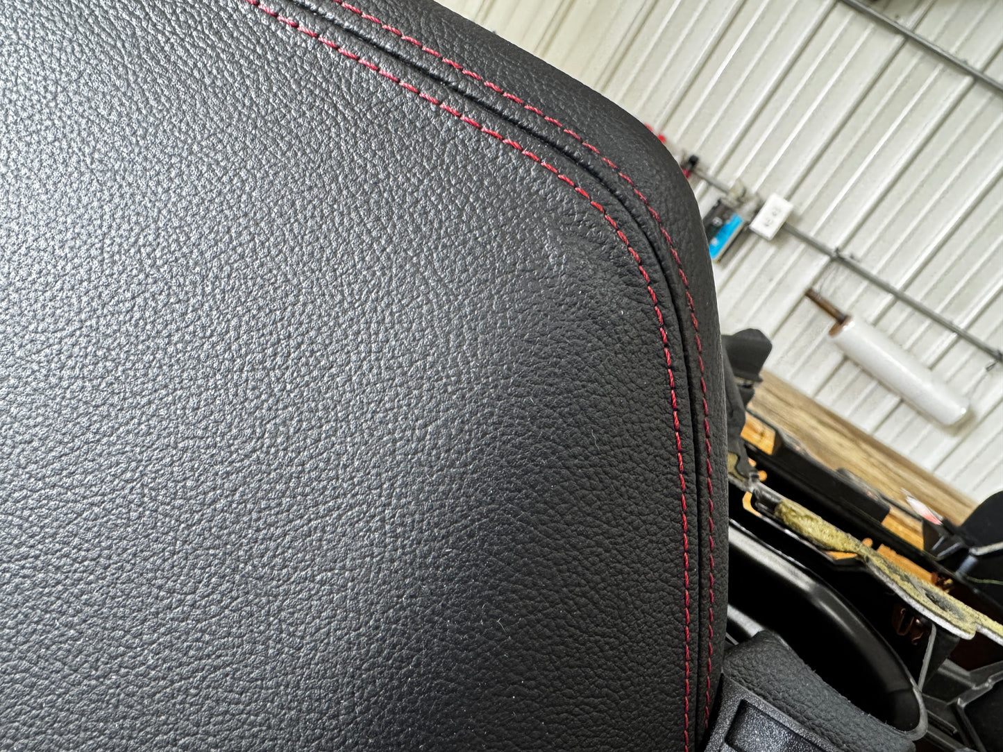 2018-2023 Ford Mustang GT 5.0 Leather Dash Pad Frame "Red Stitch" PP1
