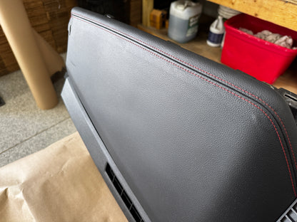 2018-2023 Ford Mustang GT 5.0 Leather Dash Pad Frame "Red Stitch" PP1