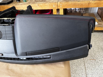 2018-2023 Ford Mustang GT 5.0 Leather Dash Pad Frame "Red Stitch" PP1