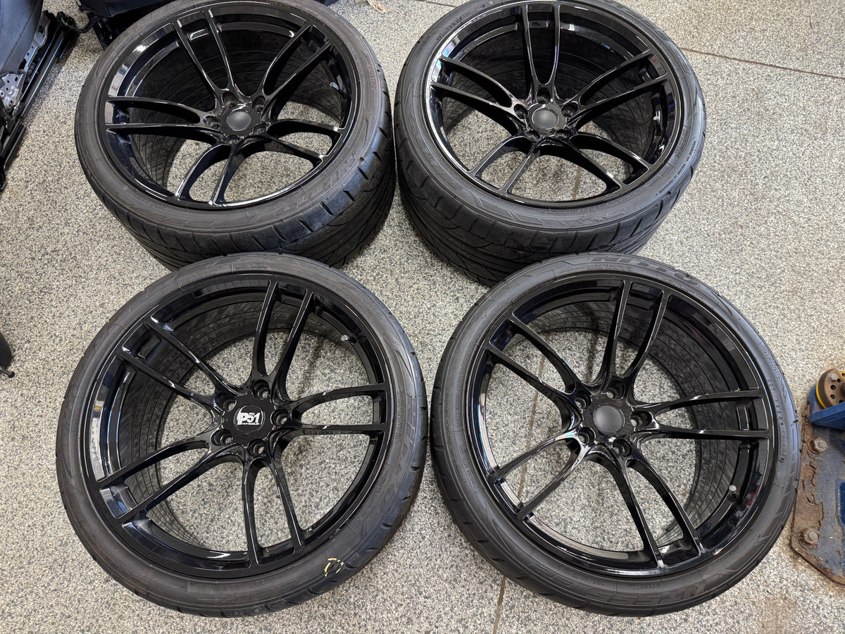 2015-2023 Ford Mustang GT P51 Wheels 20x10 20x11 Nitto 285/30/20 305/30/20